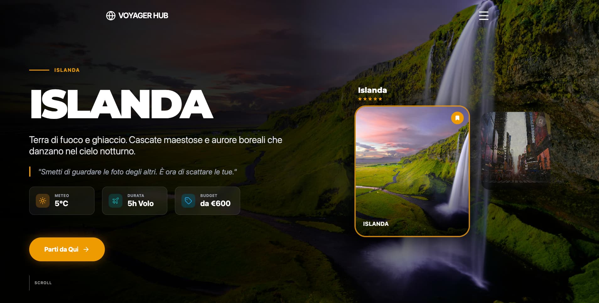 Screenshot del sito Sito monoprodotto